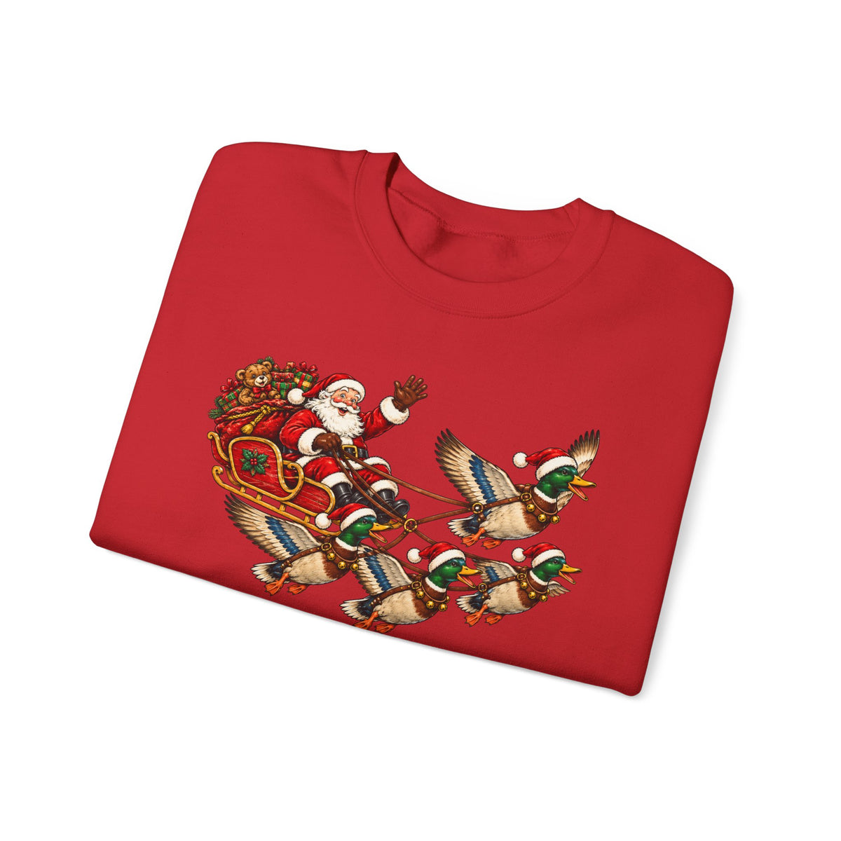 Santa Mallard Crewneck Sweatshirt