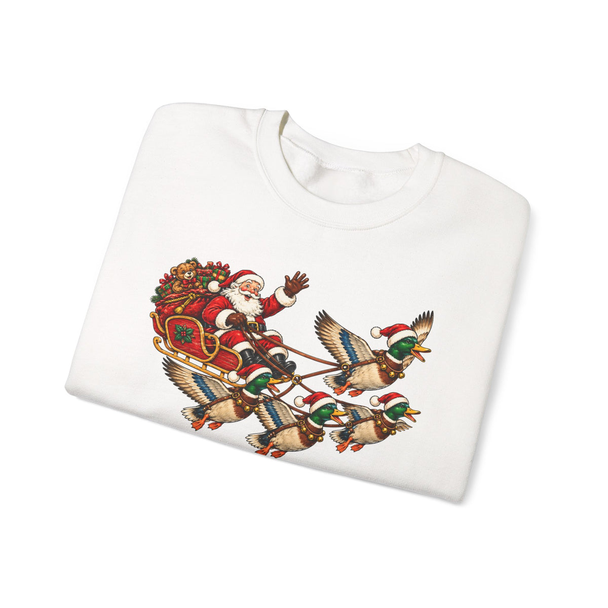 Santa Mallard Crewneck Sweatshirt