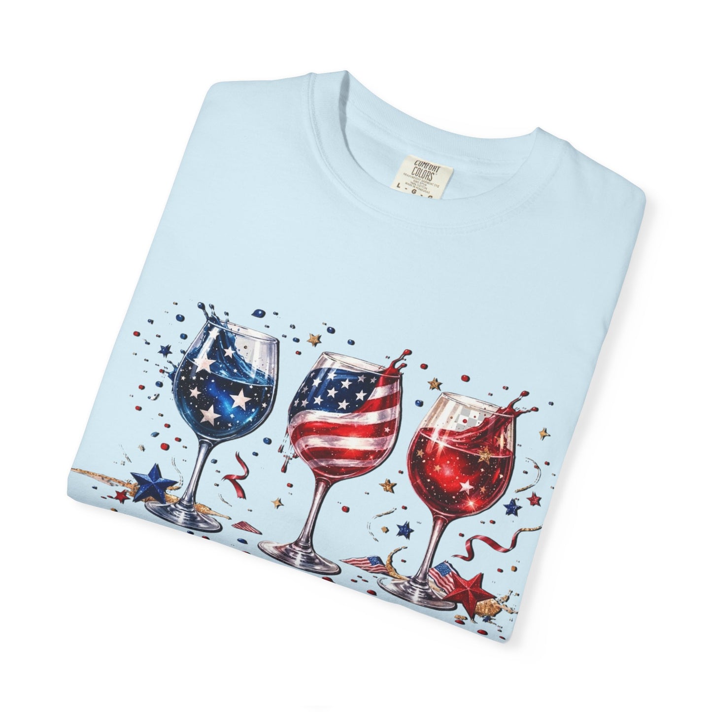 Red wine & Blue T-shirt