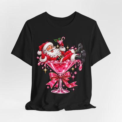Santa glass Tee