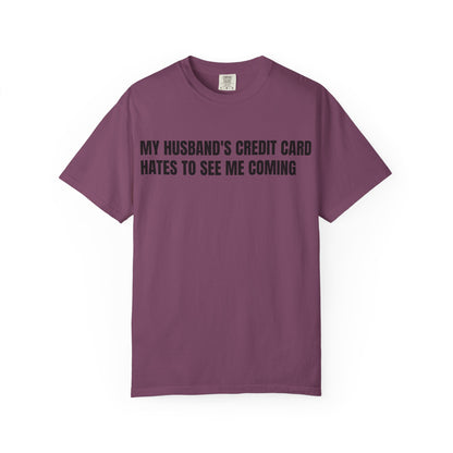Husbands credit card tee