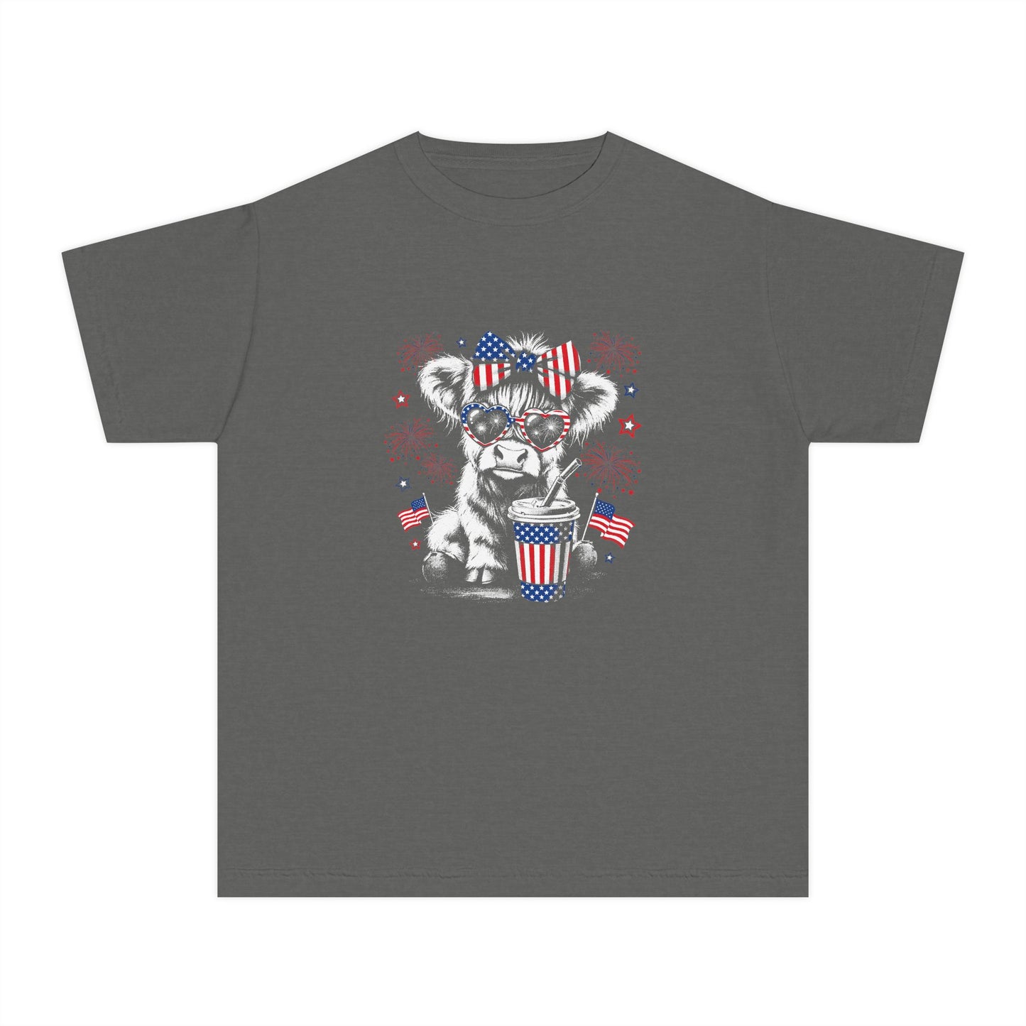 Patriotic cow T-shirt