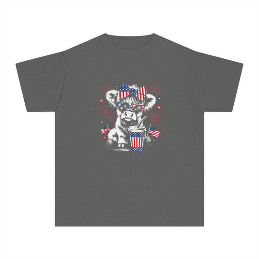 Patriotic cow T-shirt