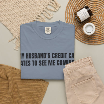 Husbands credit card tee