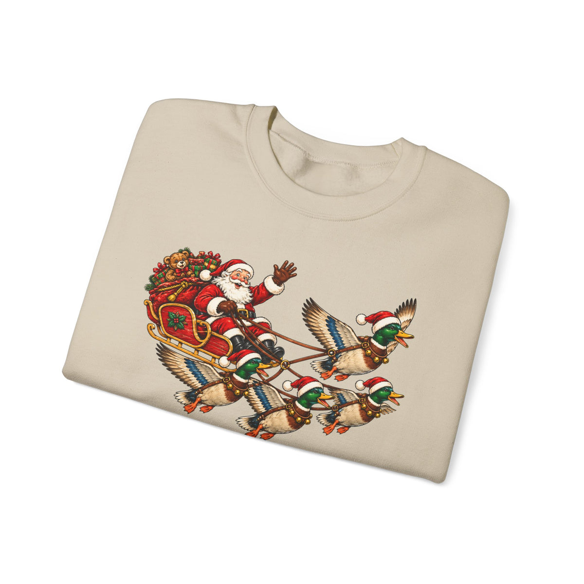 Santa Mallard Crewneck Sweatshirt