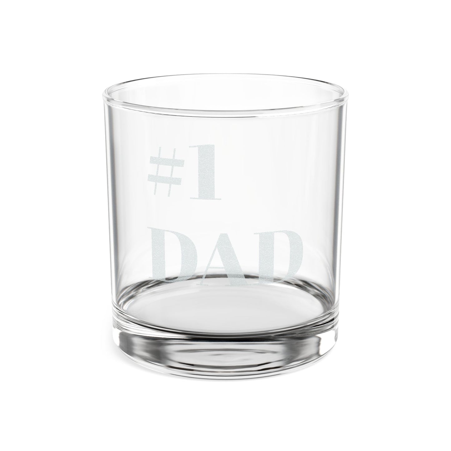 #1 DAD Whiskey Glass, 10.5oz (Engraving)
