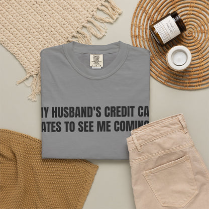 Husbands credit card tee