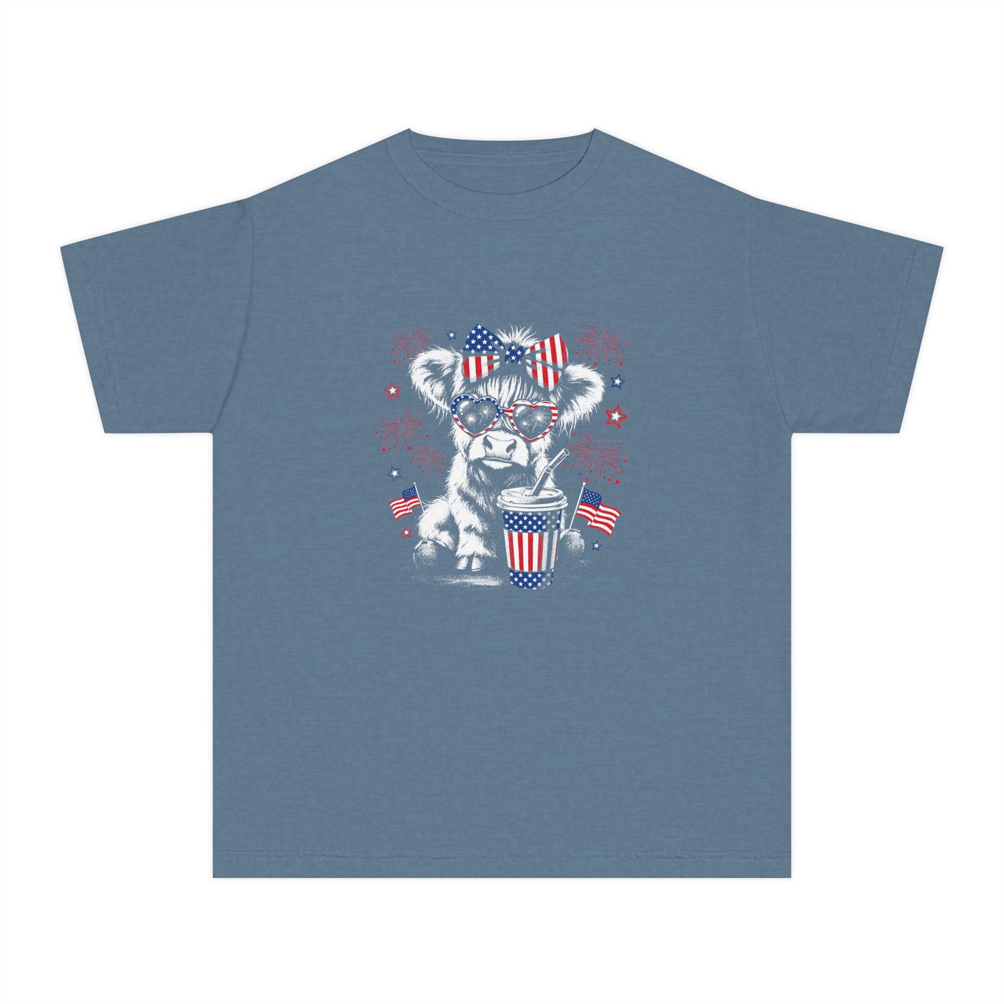 Patriotic cow T-shirt