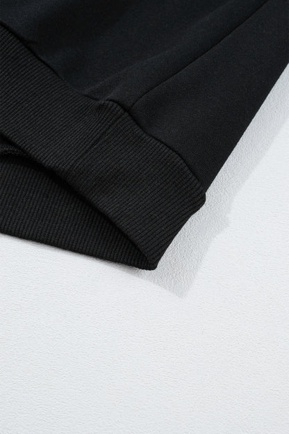 Racing Red Gingham Patch Embroidered Rugby Game Day Stars Sweatshirt