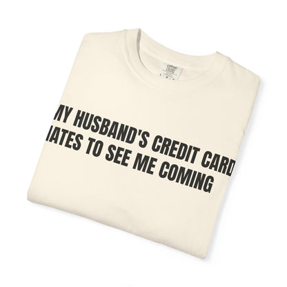 Husbands credit card tee