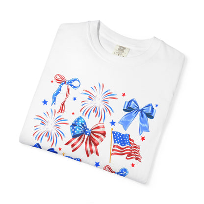 Patriotic Bows & Fireworks T-Shirt