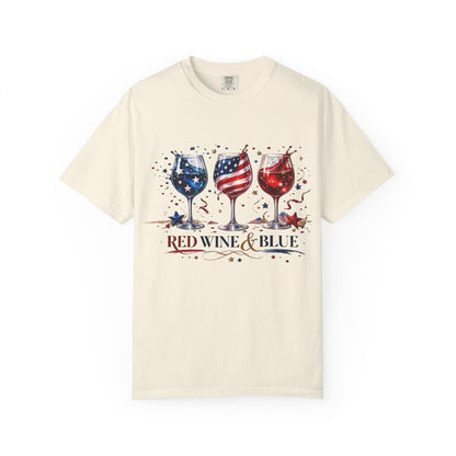Red wine & Blue T-shirt