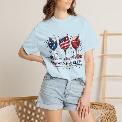 Red wine & Blue T-shirt